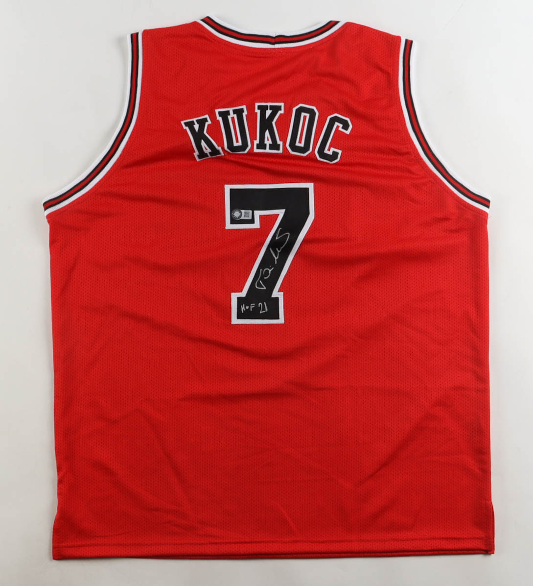 Toni Kukoc Signed Jersey Inscribed "HOF 21" (Schwartz) at PristineAuction.com Toni Kukoc Signed Jersey Inscribed "HOF 21" (Schwartz) at PristineAuction.com