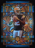 Shedeur Sanders 2025 Panini Mosaic Stained Glass Oversized #7 RC at PristineAuction.com