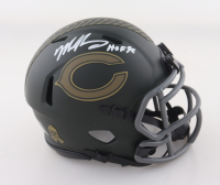 Mike Singletary Signed Bears Salute To Service Alternate Speed Mini Helmet Inscribed "HOF 98" (Schwartz) at PristineAuction.com