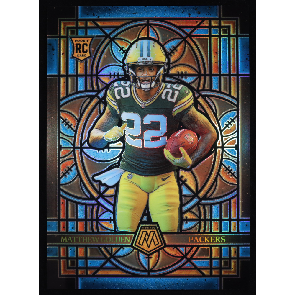 Matthew Golden 2025 Panini Mosaic Stained Glass Oversized #10 RC at PristineAuction.com
