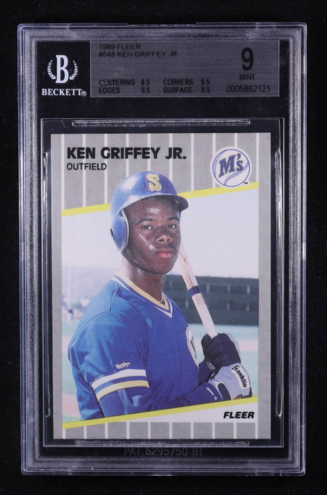 Ken Griffey Jr. 1989 Fleer #548 RC (BGS 9) at PristineAuction.com Ken Griffey Jr. 1989 Fleer #548 RC (BGS 9) at PristineAuction.com