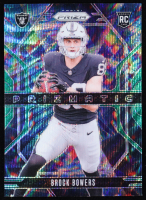 Brock Bowers 2024 Panini Prizm Prizmatic Prizms Green Wave #20 RC at PristineAuction.com
