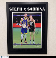 Sabrina Ionescu Signed Custom Framed Photo (Fanatics) at PristineAuction.com