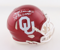 Billy Sims Signed Oklahoma Sooners Speed Mini Helmet Inscribed "78 Heisman" (Schwartz) at PristineAuction.com