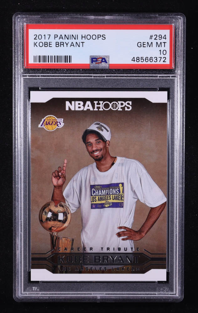 Kobe Bryant 2017-18 Hoops #294 / Career Tribute (PSA 10) at PristineAuction.com Kobe Bryant 2017-18 Hoops #294 / Career Tribute (PSA 10) at PristineAuction.com