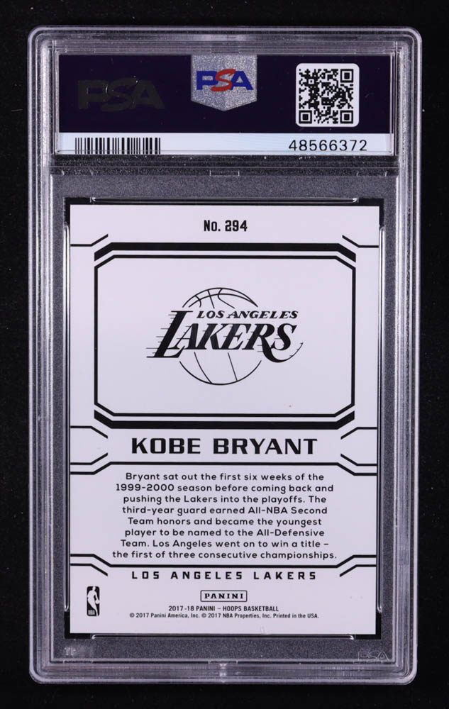 Kobe Bryant 2017-18 Hoops #294 / Career Tribute (PSA 10) at PristineAuction.com Kobe Bryant 2017-18 Hoops #294 / Career Tribute (PSA 10) at PristineAuction.com