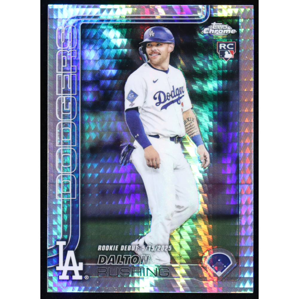 Dalton Rushing 2025 Topps Chrome Update Prism Refractors #USC151 RC at PristineAuction.com