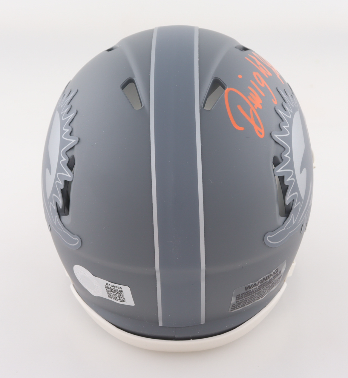 Dwight Stephenson Signed Dolphins Slate Alternate Speed Mini Helmet Inscribed "HOF 98" (Schwartz) at PristineAuction.com Dwight Stephenson Signed Dolphins Slate Alternate Speed Mini Helmet Inscribed "HOF 98" (Schwartz) at PristineAuction.com