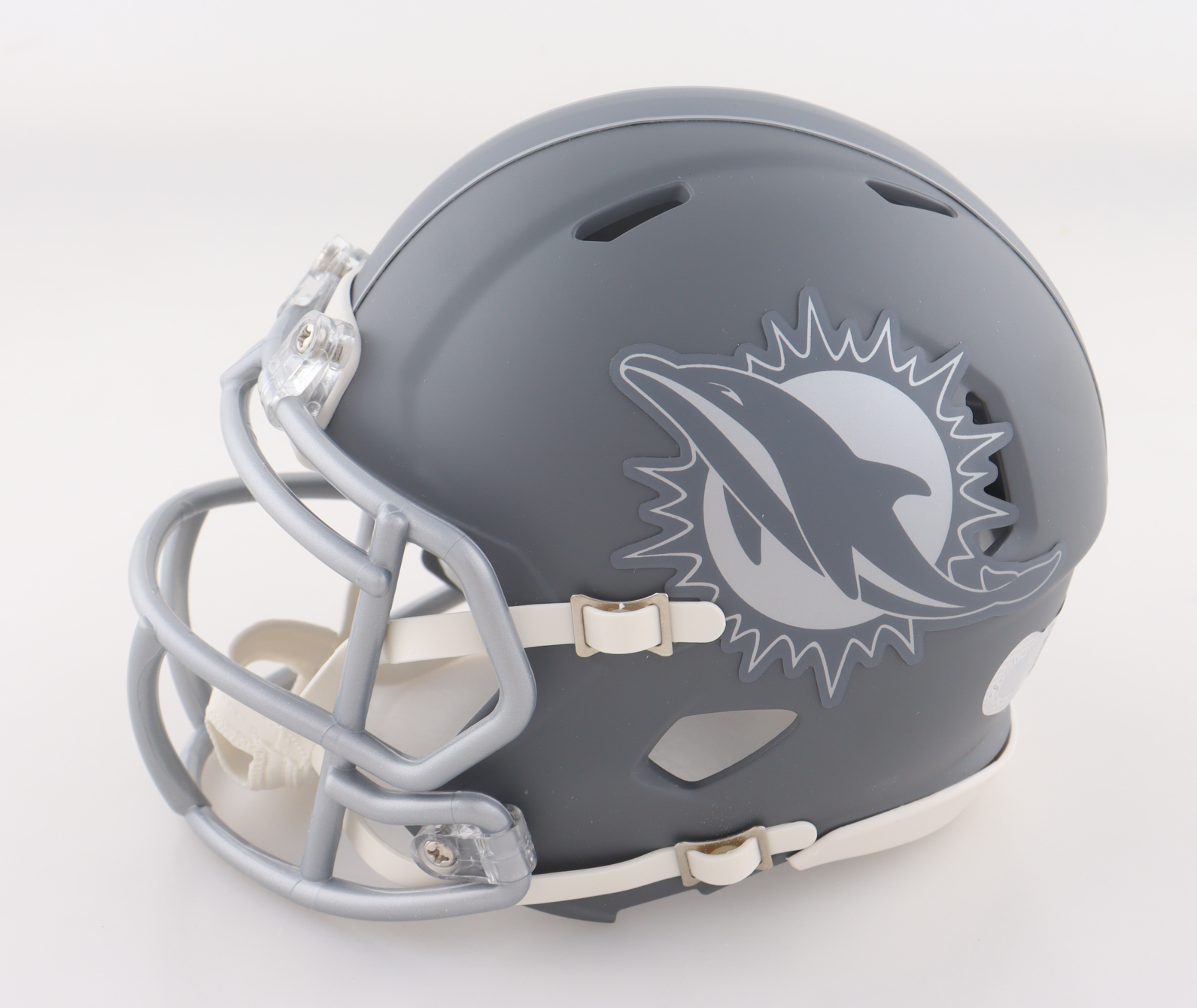 Dwight Stephenson Signed Dolphins Slate Alternate Speed Mini Helmet Inscribed "HOF 98" (Schwartz) at PristineAuction.com Dwight Stephenson Signed Dolphins Slate Alternate Speed Mini Helmet Inscribed "HOF 98" (Schwartz) at PristineAuction.com