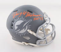 Dwight Stephenson Signed Dolphins Slate Alternate Speed Mini Helmet Inscribed "HOF 98" (Schwartz) at PristineAuction.com
