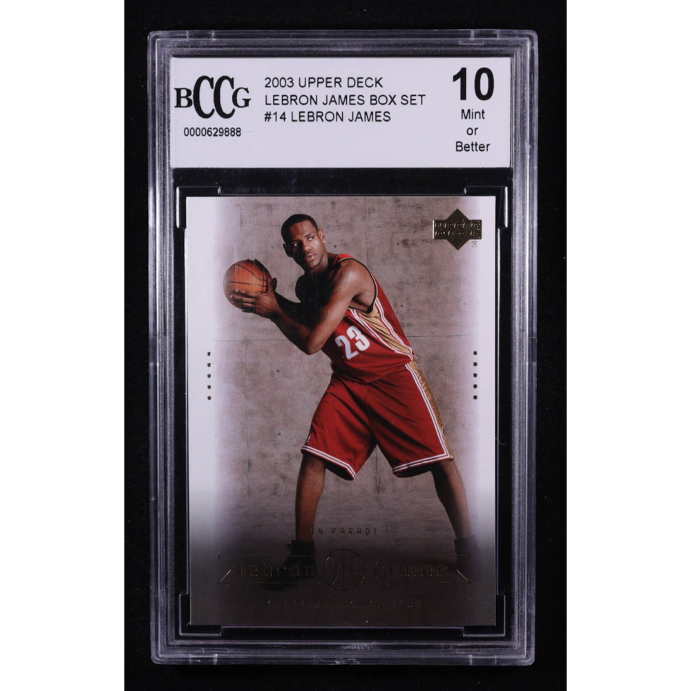 LeBron James 2003-04 Upper Deck Lebron James Box Set #14 RC (BCCG 10) at PristineAuction.com