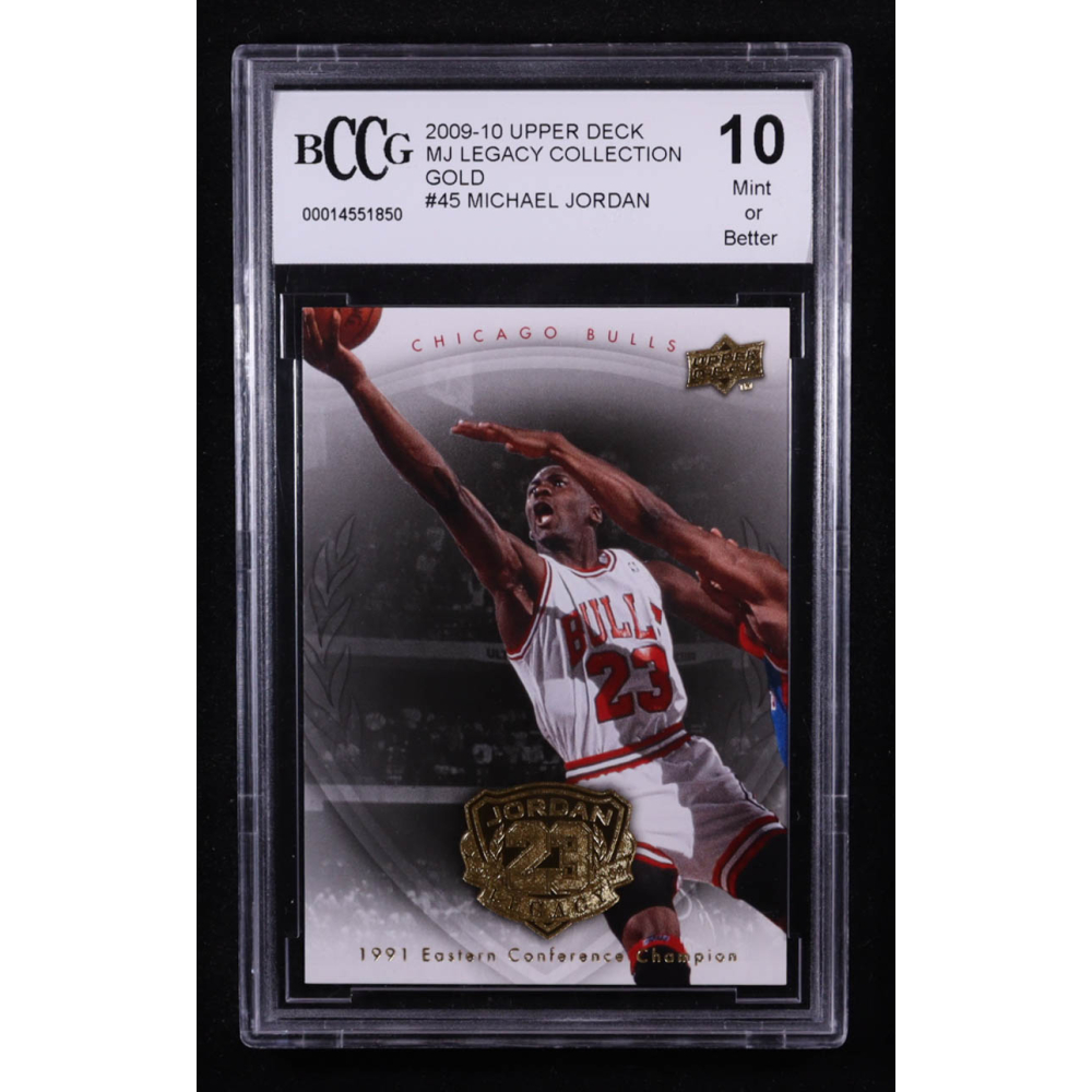 Michael Jordan 2009-10 Upper Deck MJ Legacy Collection Gold #45 (BCCG 10) at PristineAuction.com