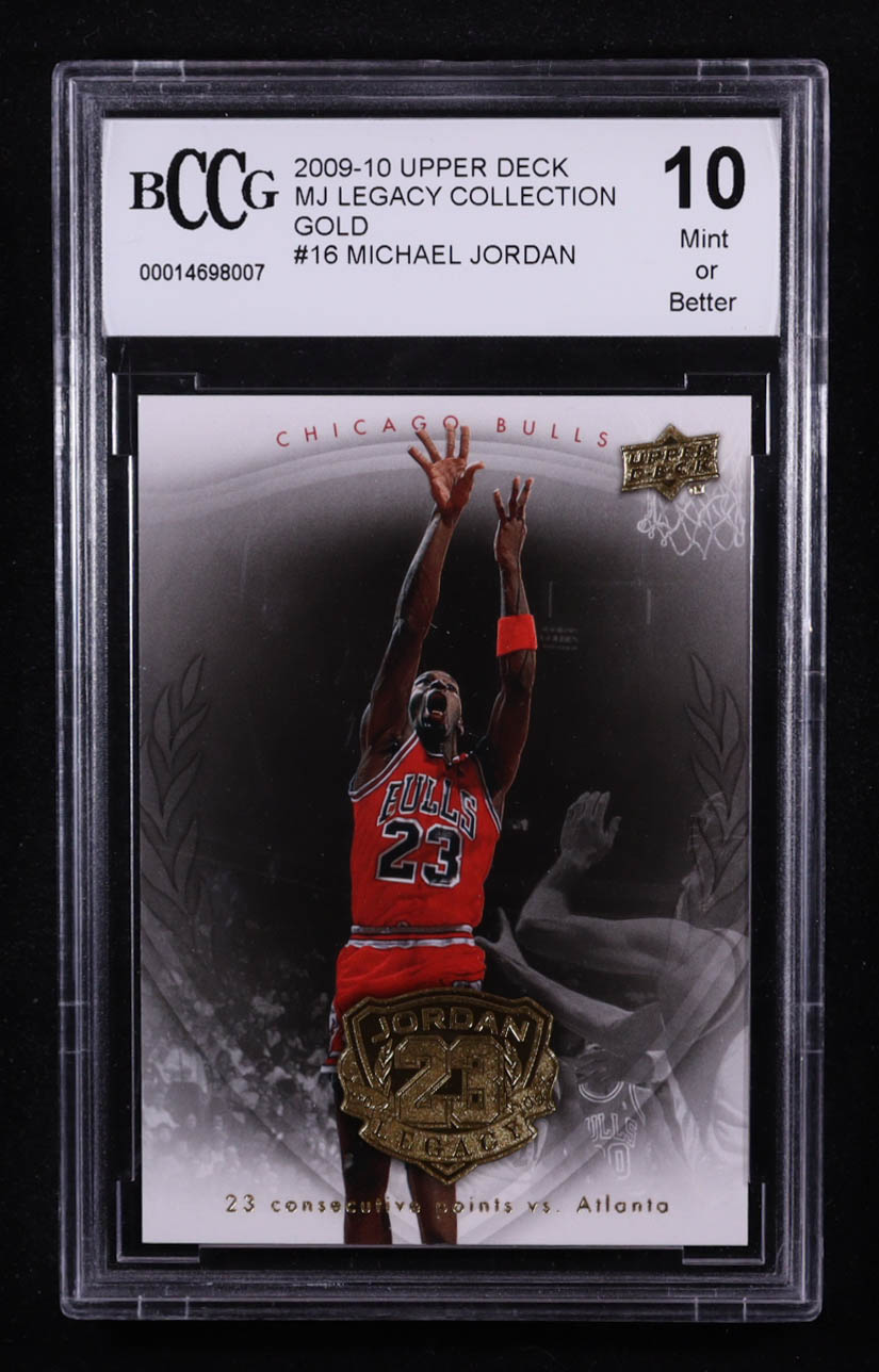 Michael Jordan 2009-10 Upper Deck MJ Legacy Collection Gold #16 (BCCG 10) at PristineAuction.com Michael Jordan 2009-10 Upper Deck MJ Legacy Collection Gold #16 (BCCG 10) at PristineAuction.com
