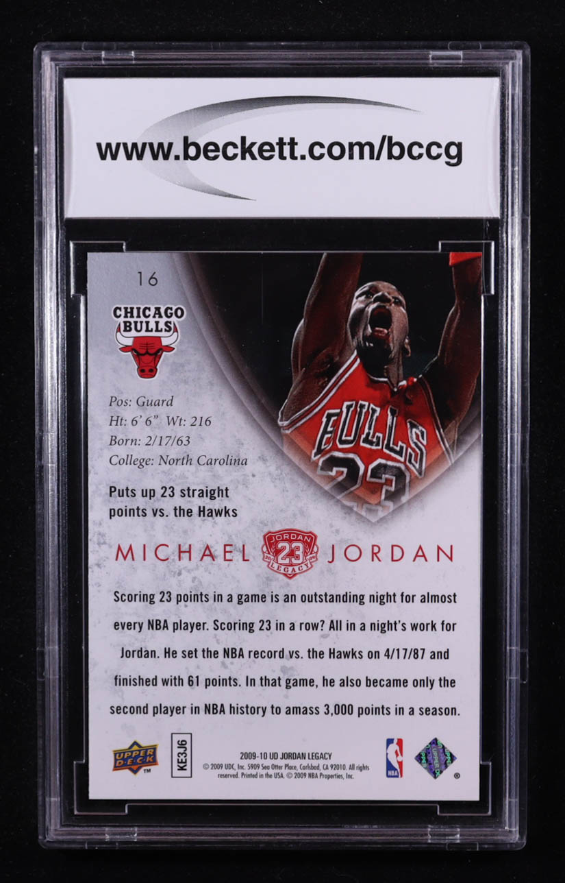Michael Jordan 2009-10 Upper Deck MJ Legacy Collection Gold #16 (BCCG 10) at PristineAuction.com Michael Jordan 2009-10 Upper Deck MJ Legacy Collection Gold #16 (BCCG 10) at PristineAuction.com