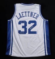 Christian Laettner Signed Jersey Inscribed "The Shot 3/28/92" (Schwartz) at PristineAuction.com
