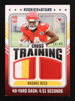 Rashee Rice 2023 Rookies and Stars Cross Training Materials Prime #28 #14/49 RC at PristineAuction.com
