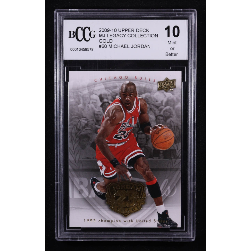 Michael Jordan 2009-10 Upper Deck MJ Legacy Collection Gold #60 (BCCG 10) at PristineAuction.com