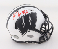 Ron Dayne Signed Wisconsin Badgers Lunar Eclipse Alternate Speed Mini Helmet Inscribed "99H" (Schwartz) at PristineAuction.com