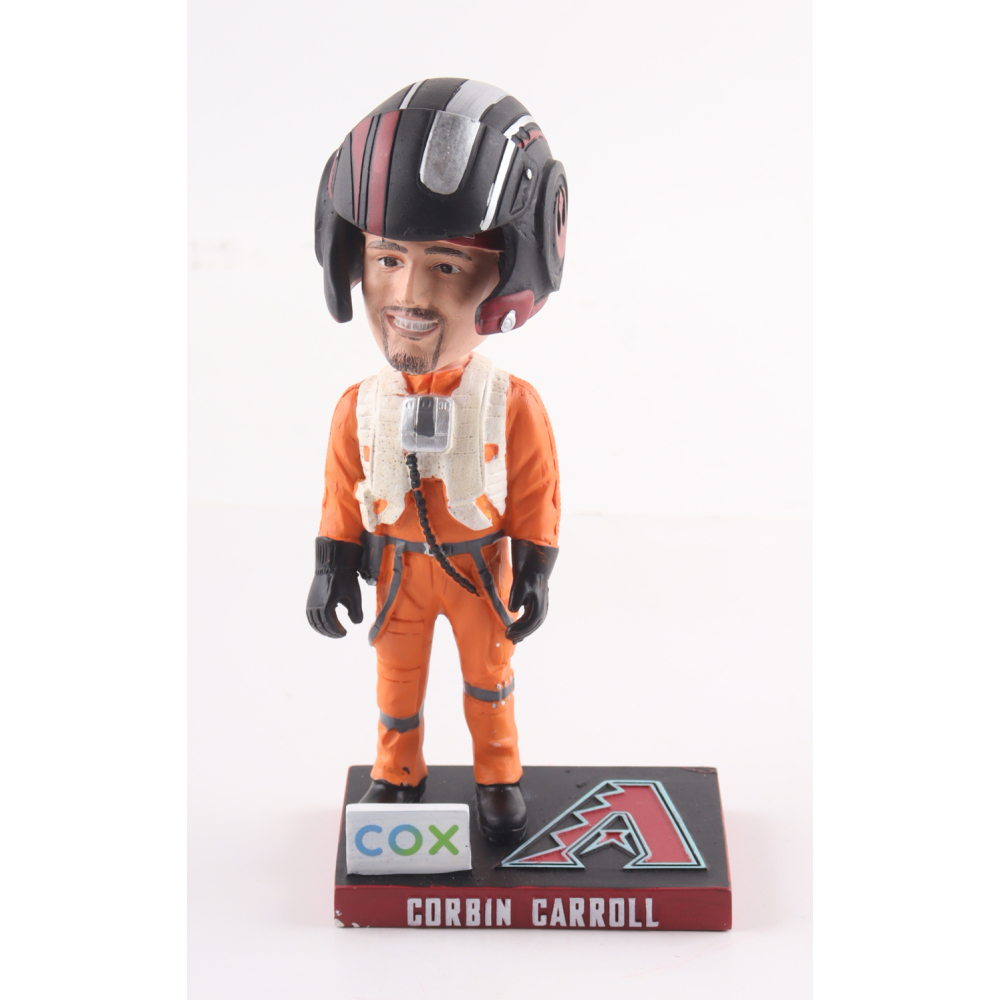 Corbin Carroll Star Wars Day Diamondbacks Rebel Pilot Bobble Head Figure at PristineAuction.com