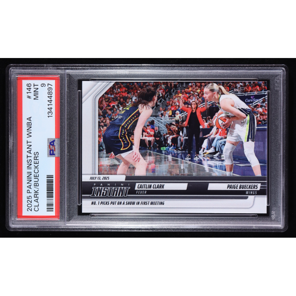 Caitlin Clark / Paige Bueckers 2025 Panini Instant WNBA #146 (PSA 9) at PristineAuction.com