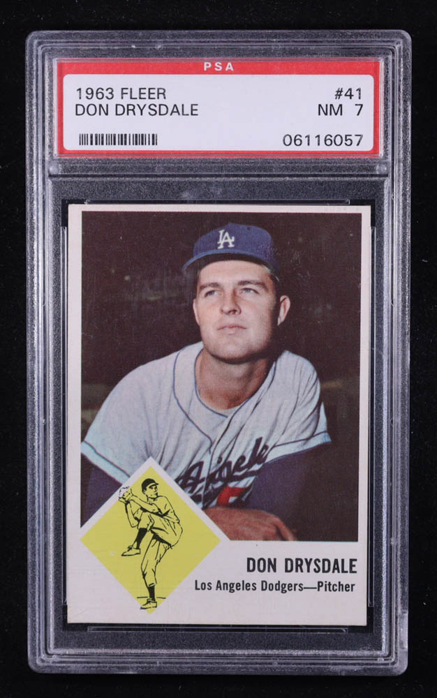 Don Drysdale 1963 Fleer #41 (PSA 7)