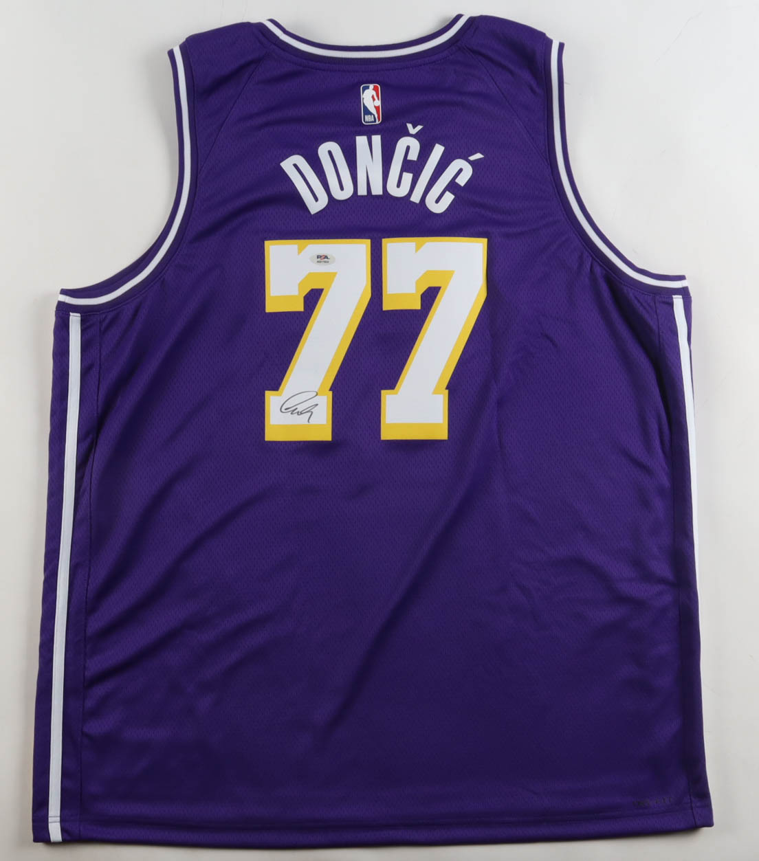 Luka Doncic Signed Signed Lakers Jordan Authentic Jersey (PSA) at PristineAuction.com Luka Doncic Signed Signed Lakers Jordan Authentic Jersey (PSA) at PristineAuction.com