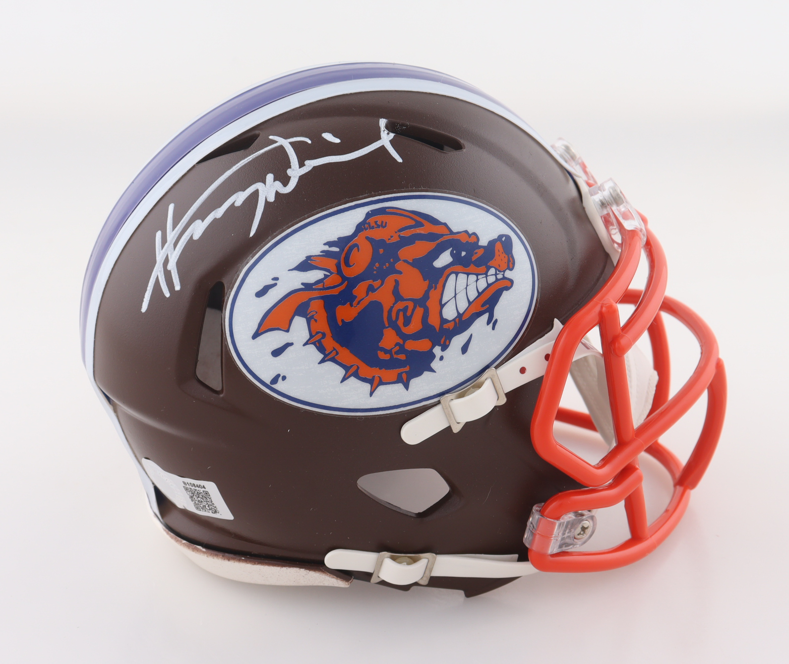 Henry Winkler Signed SCLSU Mud Dogs Mini Helmet (Schwartz) at PristineAuction.com Henry Winkler Signed SCLSU Mud Dogs Mini Helmet (Schwartz) at PristineAuction.com