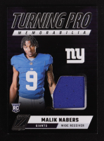 Malik Nabers 2024 Zenith Turning Pro Memorabilia #7 RC at PristineAuction.com