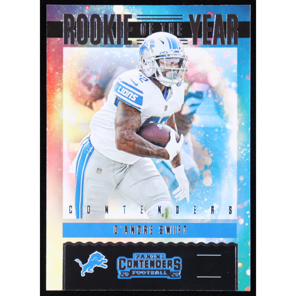 D'Andre Swift 2020 Panini Contenders Rookie of the Year Contenders #18 RC at PristineAuction.com