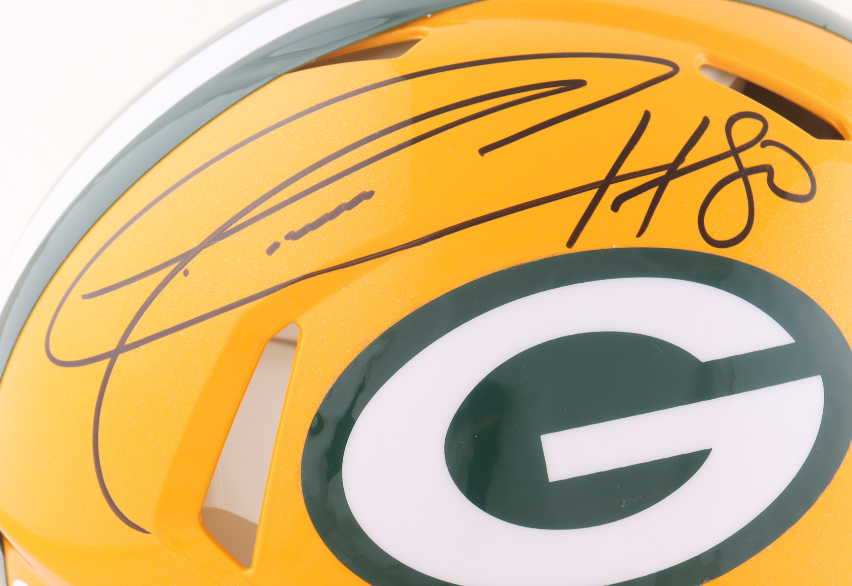 Donald Driver Signed Packers Full-Size Authentic On-Field Speed Helmet (JSA) at PristineAuction.com Donald Driver Signed Packers Full-Size Authentic On-Field Speed Helmet (JSA) at PristineAuction.com