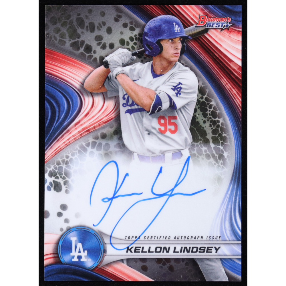 Kellon Lindsey 2024 Bowman's Best Best of '24 Autographs #B24KL RC at PristineAuction.com