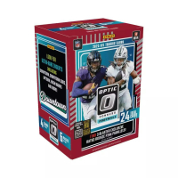 2025 Panini Donruss Optic Football 6-Pack Blaster Box (Pink Parallels!) at PristineAuction.com