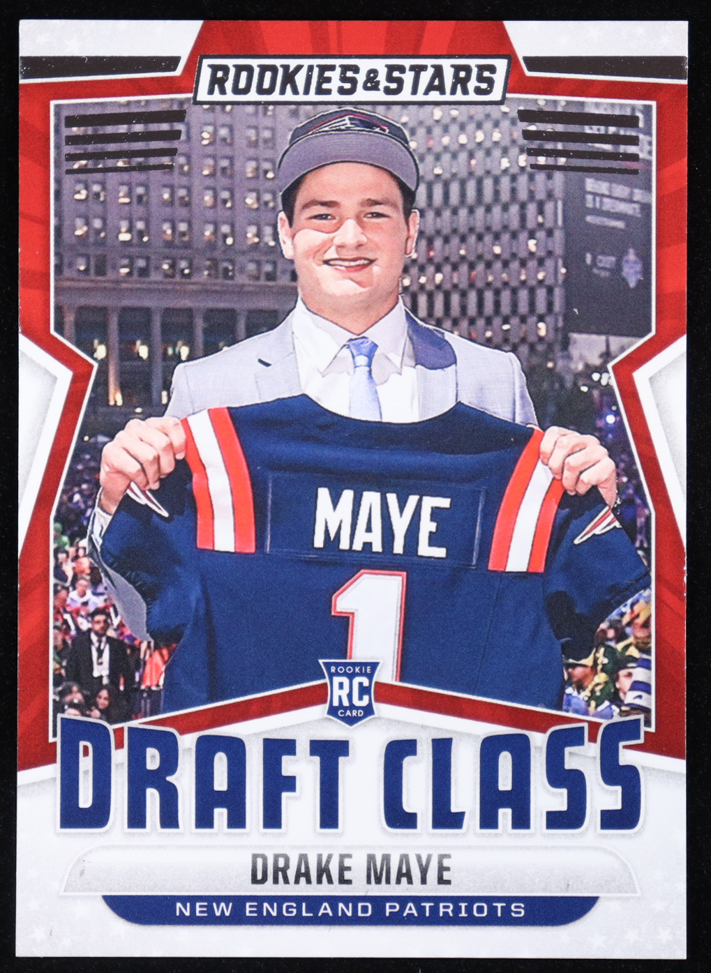 Future Drake Maye Rookie Drake Maye 2024 Rookies and Stars Draft Class #3 RC | Pristine Auction