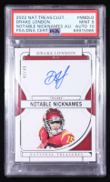 Drake London 2022 Panini National Treasures Collegiate Notable Nicknames #19 #43/49 RC (PSA 9) at PristineAuction.com