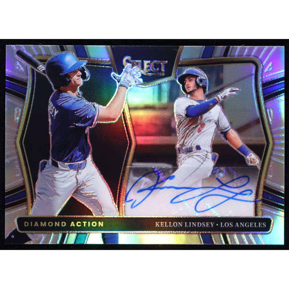 Kellon Lindsey 2025 Select Diamond Action Signatures Prizms #11 RC at PristineAuction.com