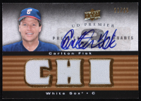 Carlton Fisk 2008 Upper Deck Premier Remnants Triple Autographs #CF #21/25 at PristineAuction.com