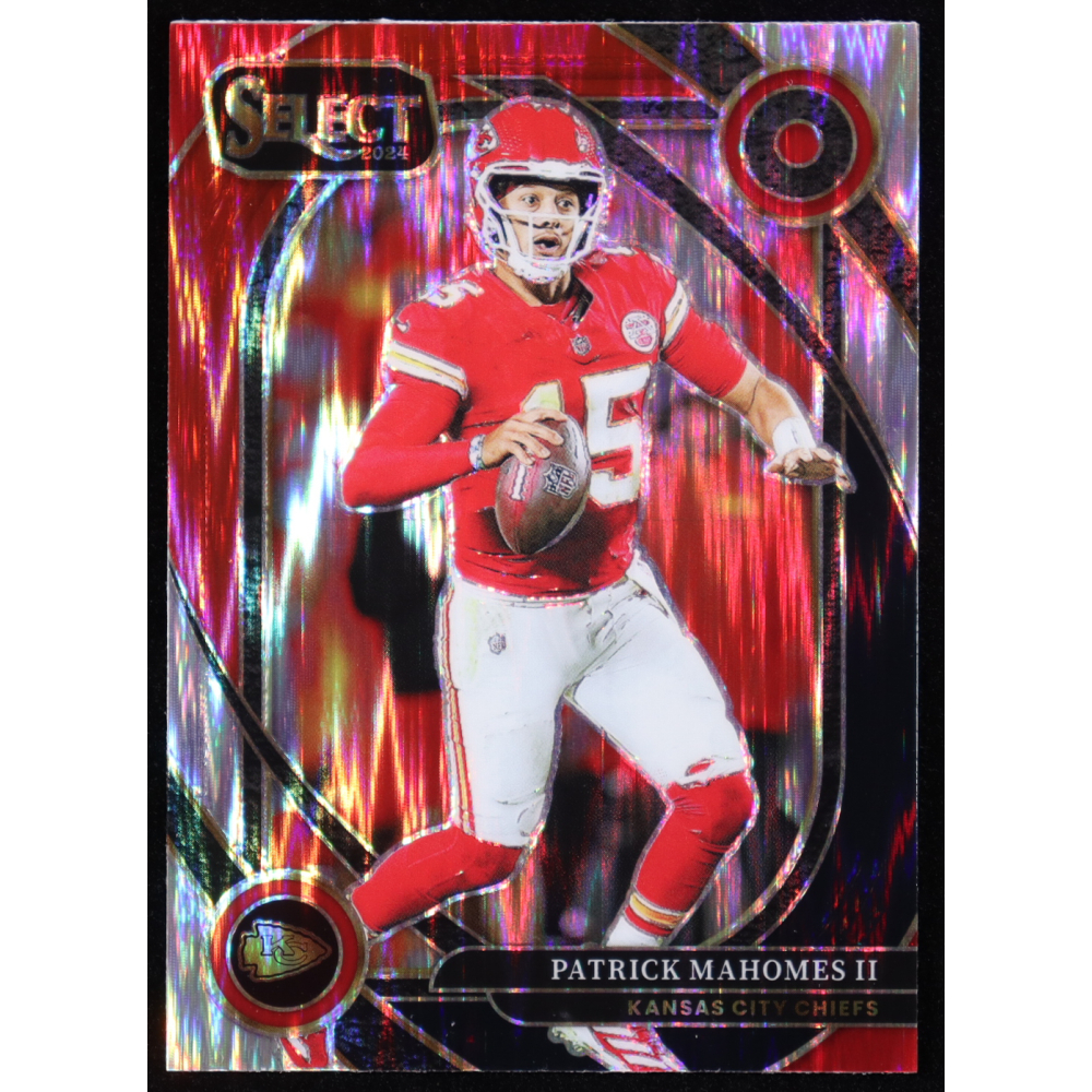 Patrick Mahomes II 2024 Select Prizm Black and Red Shock #223 at PristineAuction.com