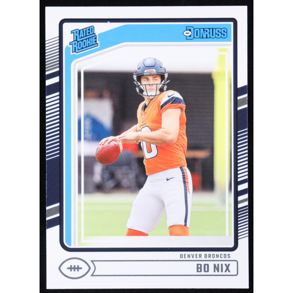 Bo Nix 2024 Donruss #369 RR RC at PristineAuction.com