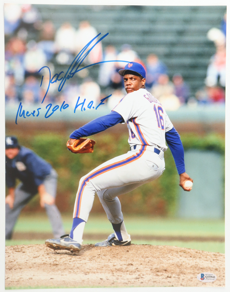 Dwight "Doc" Gooden Signed Mets 11x14 Photo Inscribed "Mets 2010 H.O.F" (Beckett) at PristineAuction.com Dwight "Doc" Gooden Signed Mets 11x14 Photo Inscribed "Mets 2010 H.O.F" (Beckett) at PristineAuction.com