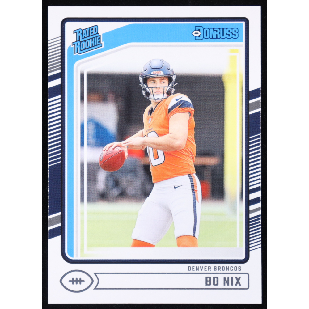 Bo Nix 2024 Donruss #369 RR RC at PristineAuction.com