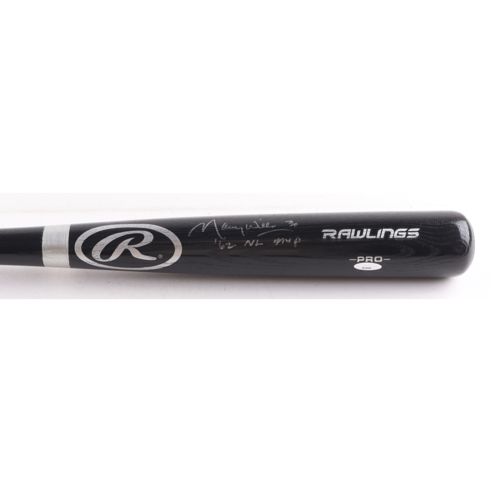 Maury Wills Signed Rawlings Baseball Bat Inscribed "'62 NL MVP" (TriStar) at PristineAuction.com