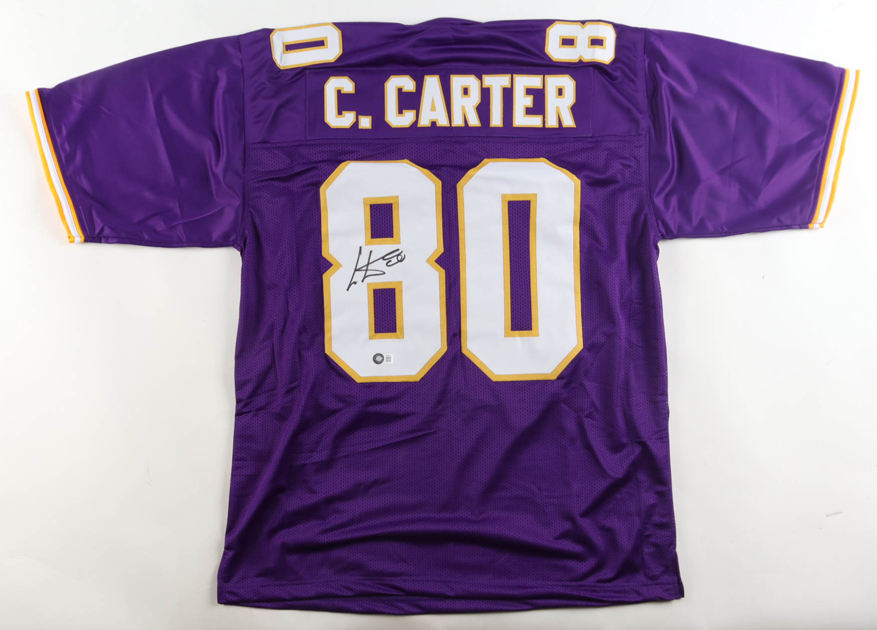 Cris Carter Signed Jersey (Schwartz) at PristineAuction.com Cris Carter Signed Jersey (Schwartz) at PristineAuction.com