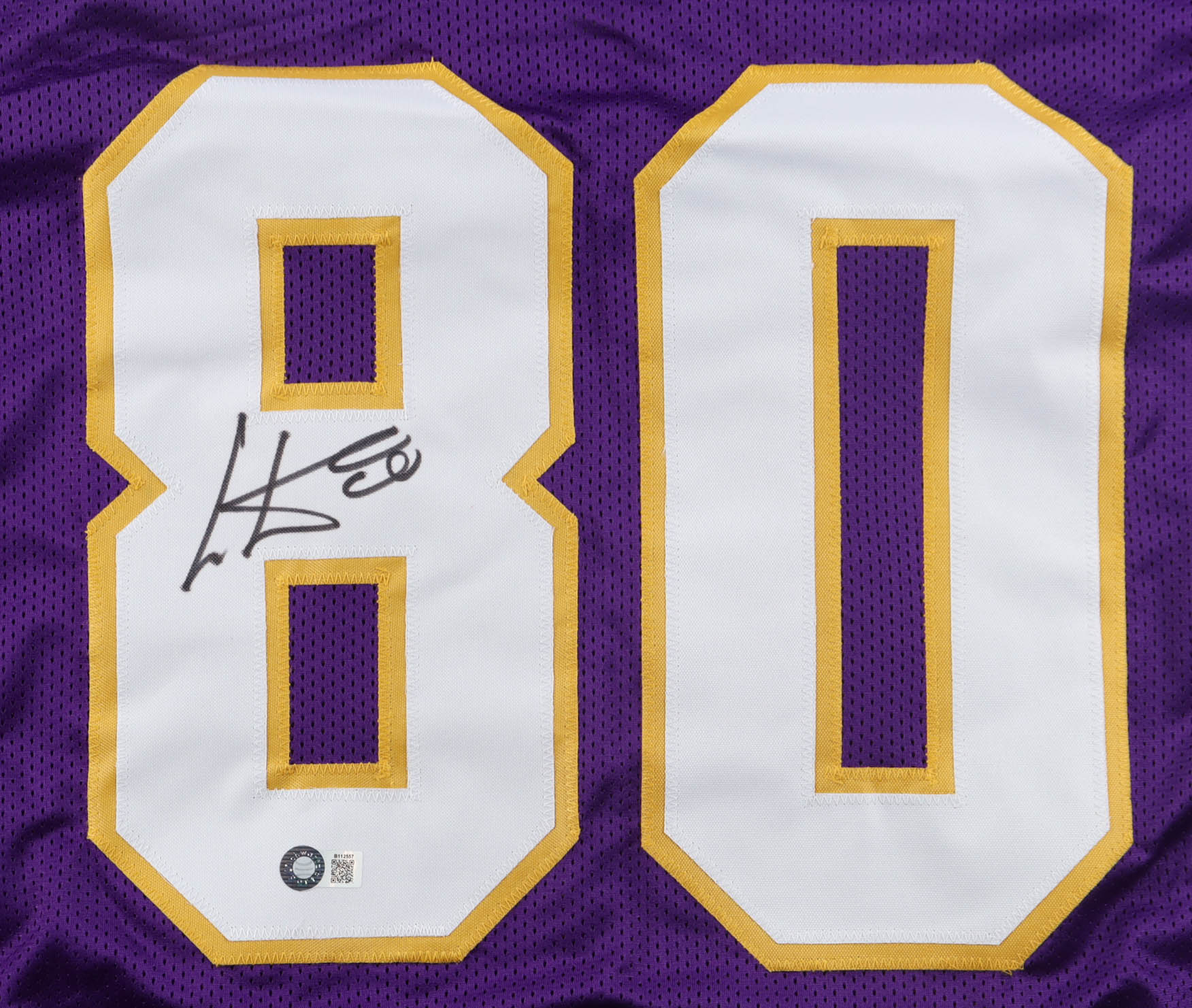 Cris Carter Signed Jersey (Schwartz) at PristineAuction.com Cris Carter Signed Jersey (Schwartz) at PristineAuction.com