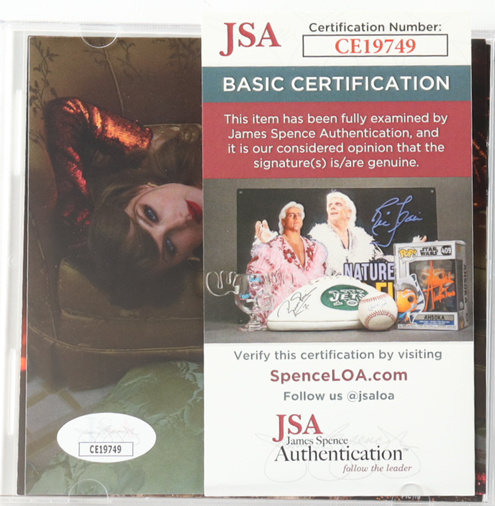 Taylor Swift Signed "The Life of a Showgirl" CD Album Insert (JSA) at PristineAuction.com Taylor Swift Signed "The Life of a Showgirl" CD Album Insert (JSA) at PristineAuction.com