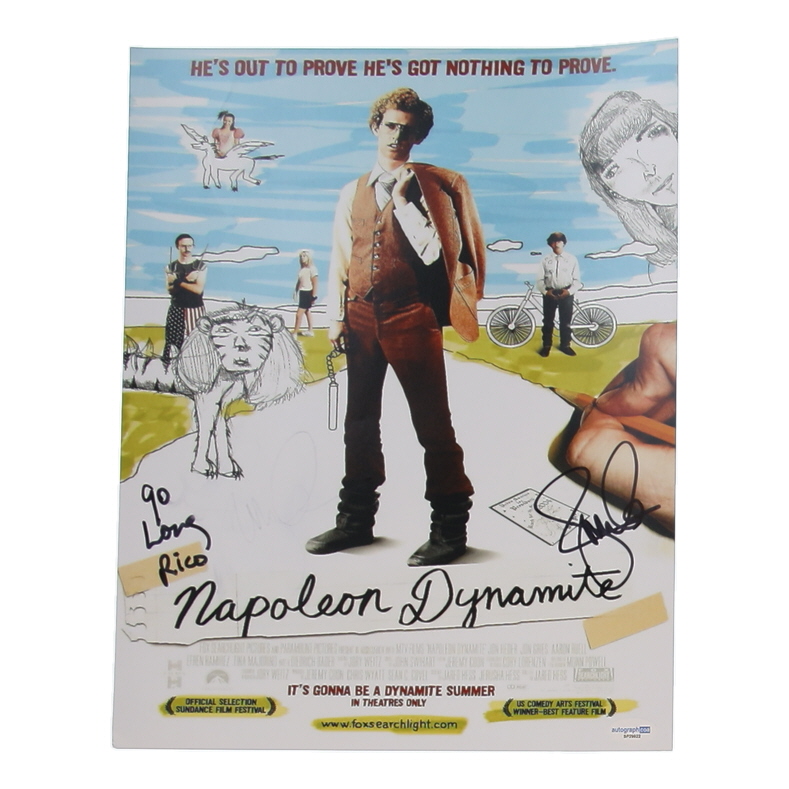 Jon Gries Signed "Napoleon Dynamite" 11x14 Poster Inscribed "Rico" & "Go Long!" (ACOA) at PristineAuction.com Jon Gries Signed "Napoleon Dynamite" 11x14 Poster Inscribed "Rico" & "Go Long!" (ACOA) at PristineAuction.com
