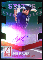 Joe Mauer 2015 Elite Signature Status Green #44 #01/15 at PristineAuction.com