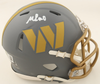 Mike Sainristil Signed Commanders Slate Alternate Speed Mini Helmet (Beckett) at PristineAuction.com