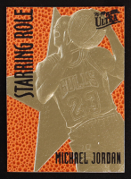 Michael Jordan 1996-97 Fleer Ultra Feel the Game Starring Role 23KT Gold Card #NNO at PristineAuction.com