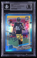 Darnell Washington Signed 2023 Panini Donruss Optic Aqua RR #286 RC #056/299 (BGS) at PristineAuction.com
