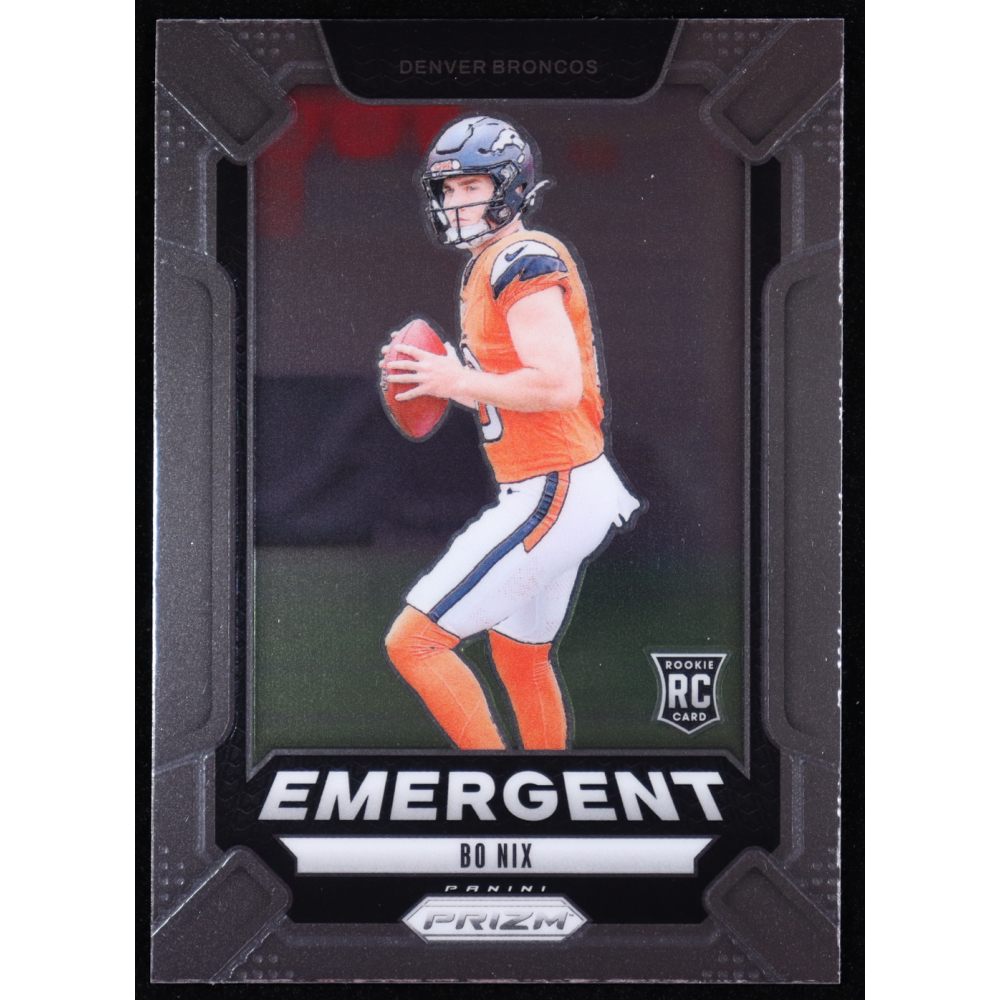 Bo Nix 2024 Panini Prizm Emergent #3 RC at PristineAuction.com